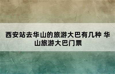 西安站去华山的旅游大巴有几种 华山旅游大巴门票